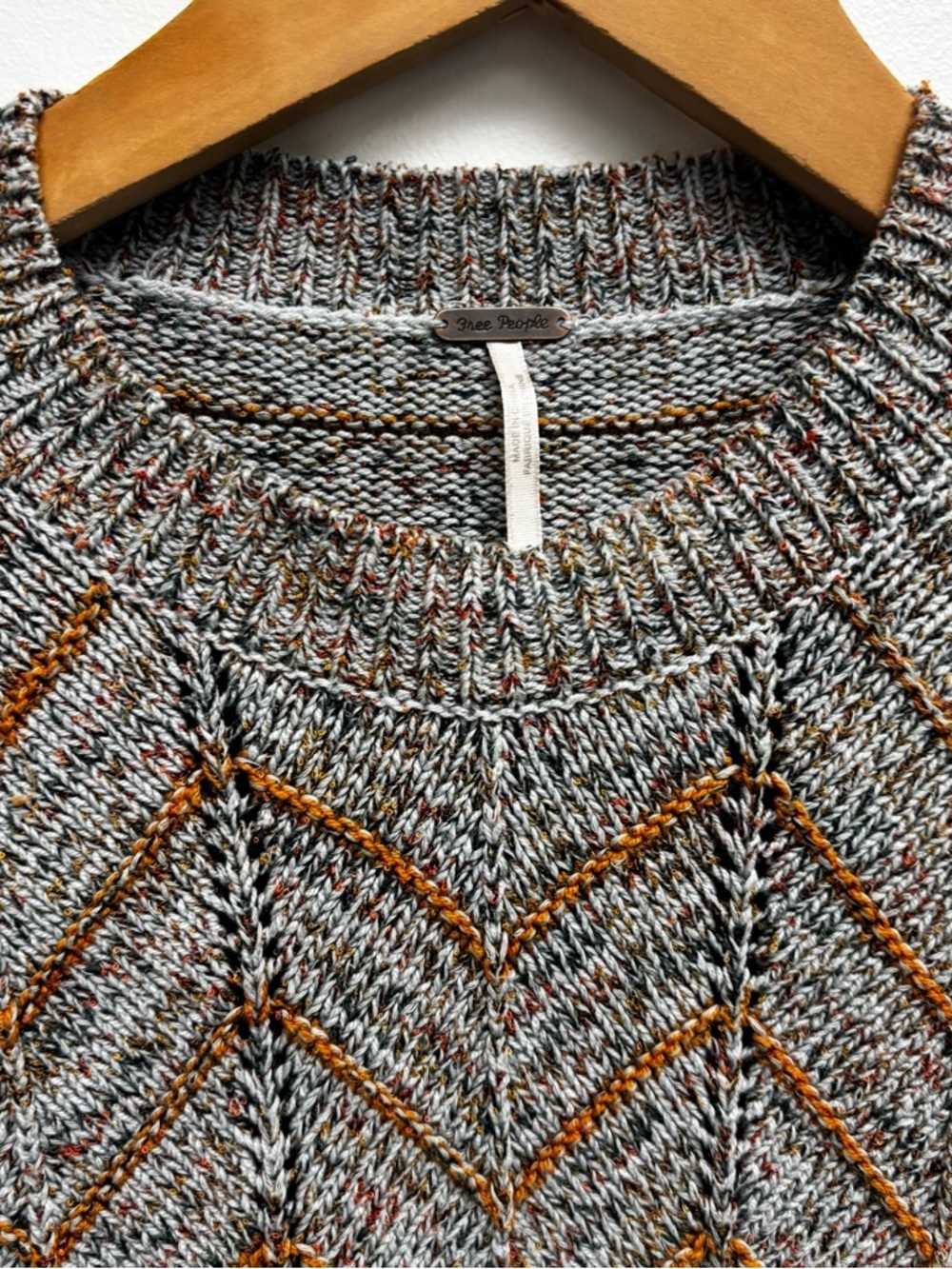 Free People Zig Zag Pullover Sweater - Picture 5 of 12